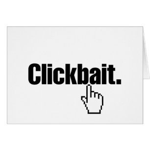 Cartão Clickbait.