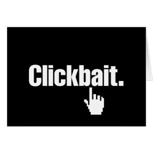 Cartão Clickbait.