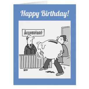Cartão Cliente Contabilista com o Huge Piggy Bank