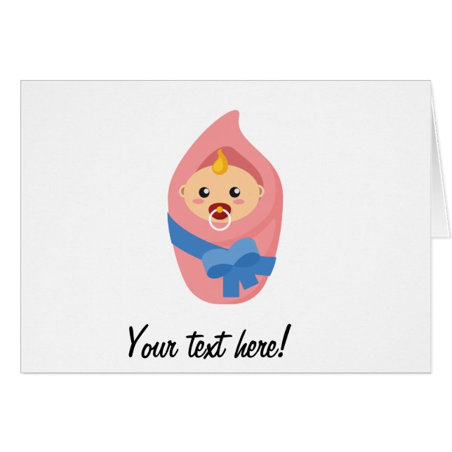 Cartão Cliente de bebê recém-nascido (Frente Horizontal)