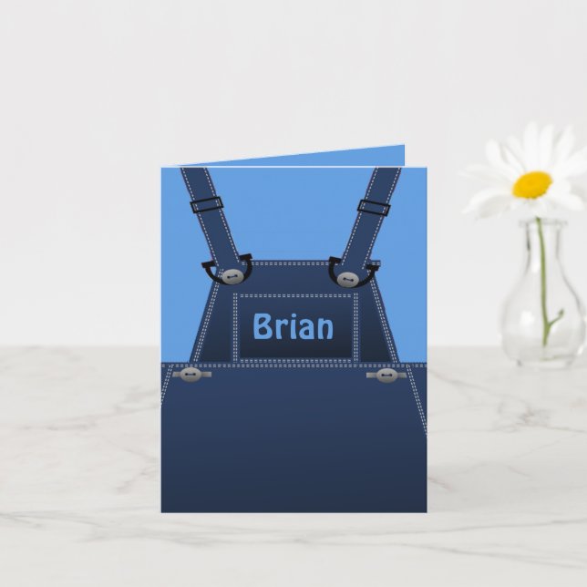 Cartão Cliente de Sobreposições Azul do Country (Planta pequena)