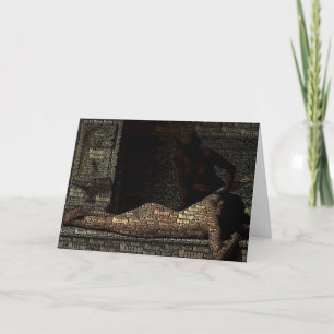 Cartão Cliente de Terapia de Massagem de Ilustração Histó