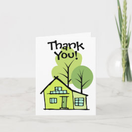 Cartão Cliente do Modern House Realtor Obrigado