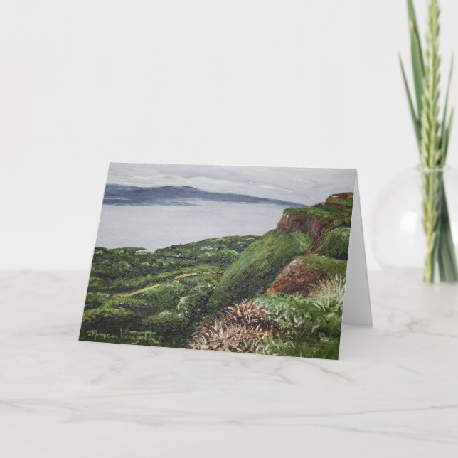 Cartão Cliffs of Magho Greeting Card (Frente)
