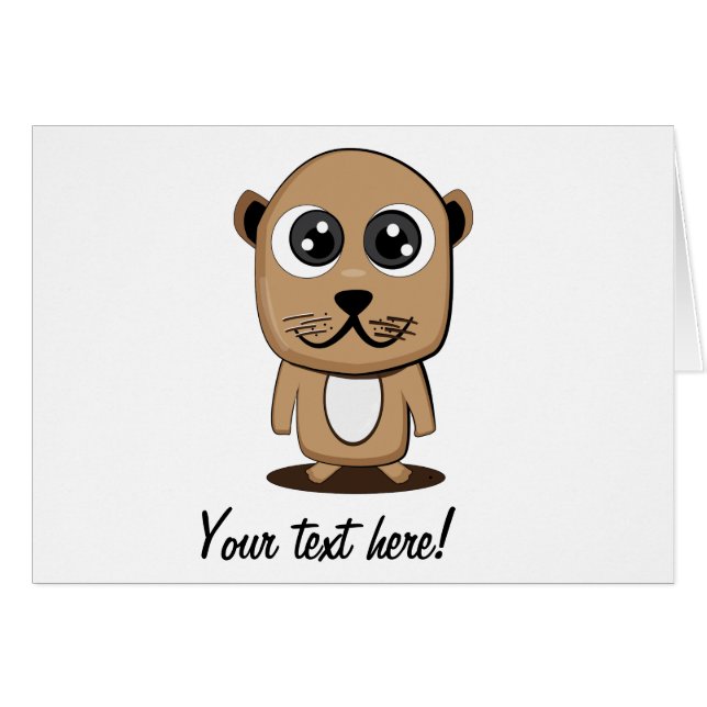 Cartão Clipe de caractere em branco (Frente Horizontal)