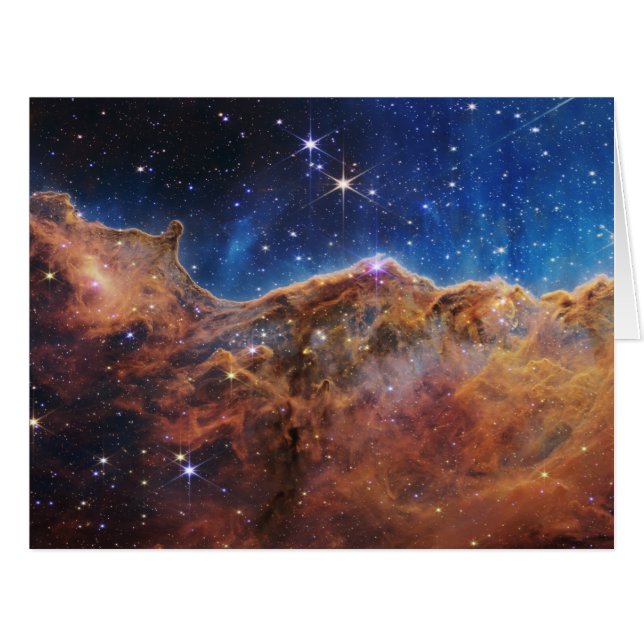 Cartão Clipes Cósmicos Carina Nebula Space Telescope (Frente horizontal)
