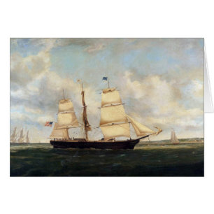 Cartão Clipper ship Horatio século 19