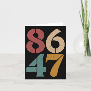 Cartão Clique em Estilo Vintage 80s Estilo 86 47 Anti Tru