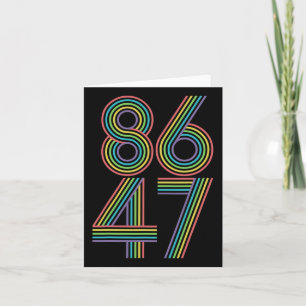 Cartão Clique em Vintage Resist Trump 8647
