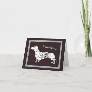 Cartão Clockwork Dachshund