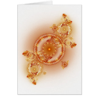 Cartão Clockwork I - Fractal Art Card