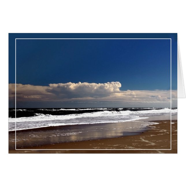 Cartão Cloud Bank Over the Ocean (Frente Horizontal)