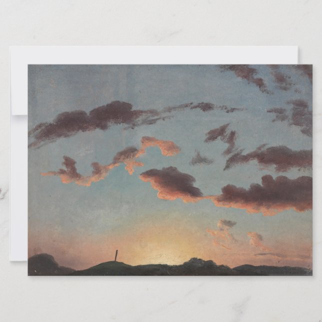 Cartão Cloud Study (Clouds in Sky) (por Knud Baade) (Frente)