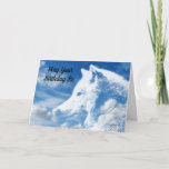 Cartão Cloud Wolf Son<br><div class="desc">Uma bela imagem da cabeça de um lobo branco nas nuvens, aprecia este cartão de cumprimentos de aniversário para um filho. Na frente do cartão lê-se "Que Seu Aniversário Seja" e na dentro do cartão lê-se, "Tão Incrível quanto você é! Feliz Aniversário Filho"! Um cartão de excelente para enviar um...</div>