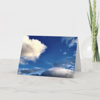 Cartão Clouds with Blue Sky Outdoor Photography Greeting