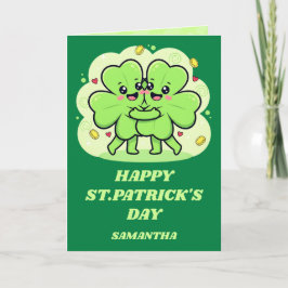 Cartão Clover Cuddles St. Patrick’s Day Card