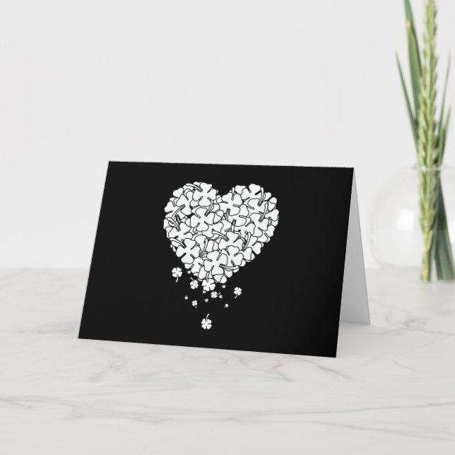 Cartão Clover Heart (Frente)