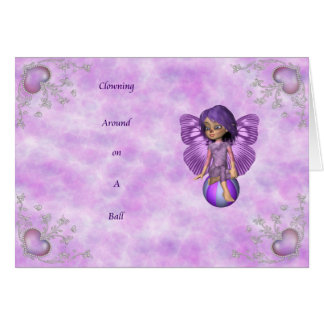 Cartão Clowning ao redor