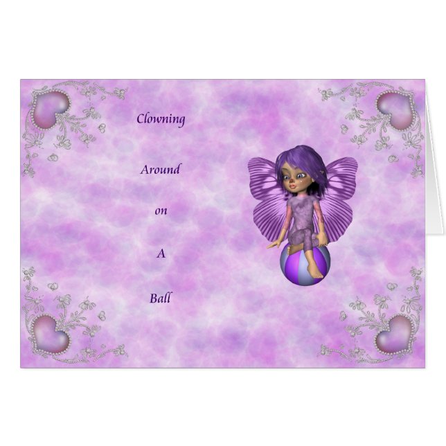 Cartão Clowning ao redor (Frente Horizontal)