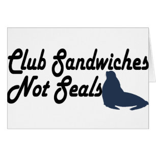 Cartão Club Sandwiches não sela