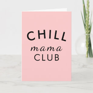 Cartão Clube da Mamãe Legal Moderno Rosa Peachy Dia das M