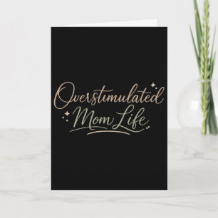 Cartão Clube das Mães Superestimuladas Saúde Mental Dia d