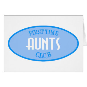 Cartão Clube das tias da primeira vez (azul)