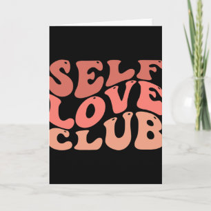 Cartão Clube de Amor Próprio Citação Inspiradora de Amor