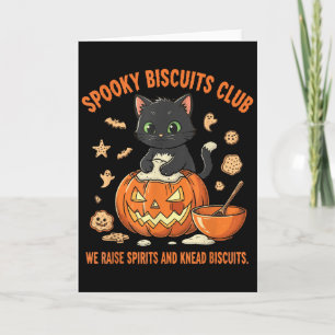 Cartão Clube de Biscoitos Assustadores Gato Divertido Hal