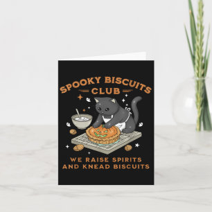 Cartão Clube de Biscoitos de Soky Black Cat Pumpkin Hallo
