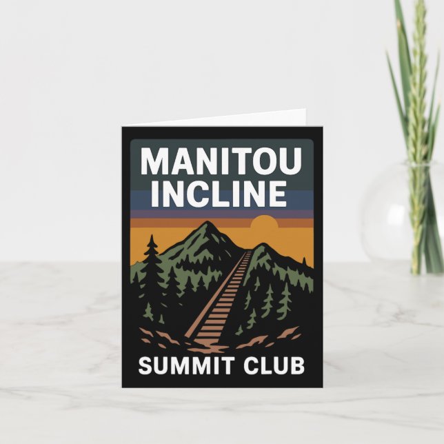 Cartão Clube de Cúpula de Manitou Incline (Frente)