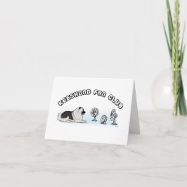 Cartão Clube de Fãs do Keeshond