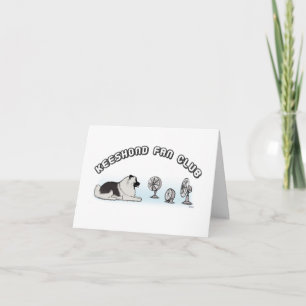 Cartão Clube de Fãs do Keeshond