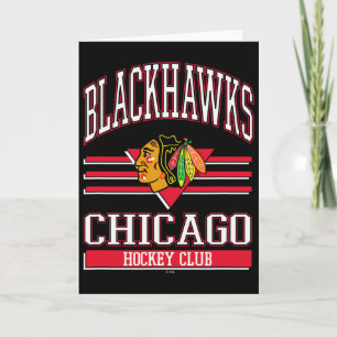 Cartão Clube de Hóquei Chicago Blackhawks Preto Licenciad
