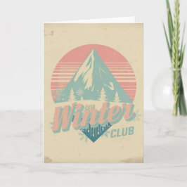 Cartão Clube de Inverno Retro
