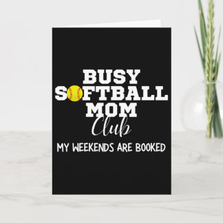 Cartão Clube de Mãe Softll Ocupada Meu Fim de Semana Está