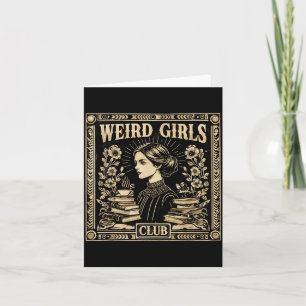 Cartão Clube de Meninas Estranhas Arte Gótica Feminista V