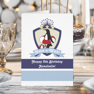 Cartão Clube de Natação Crista Pinguim Fofo Aniversário d
