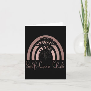 Cartão Clube Dizendo Saúde Mental Consciência Rainbow Lov