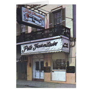 Cartão Clube do Pete Fountain, Nova Orleans