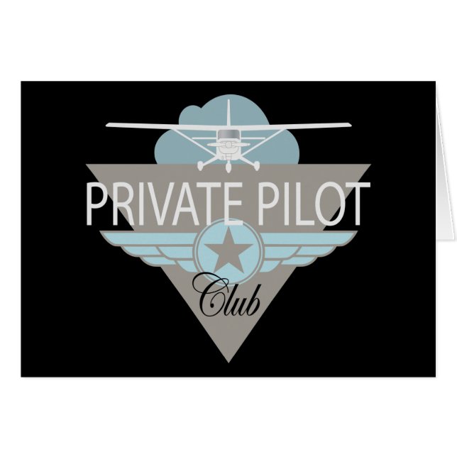 Cartão Clube do piloto privado (Frente Horizontal)