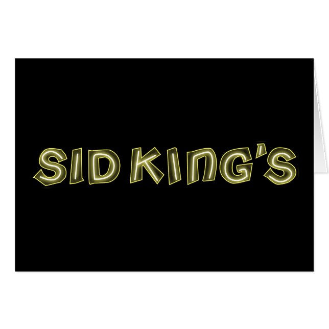 Cartão clube do sid King (Frente Horizontal)