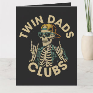 Cartão Clube dos Pais Gêmeos Esqueleto