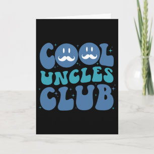 Cartão Clube dos Tios Legais Groovy Retro Dia dos Pais No