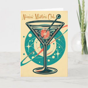 Cartão Clube Martini Atômico Era Espacial
