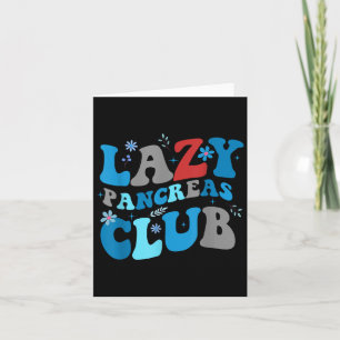 Cartão Clube Retro do Pâncreas Preguiçoso e Groovy Consci
