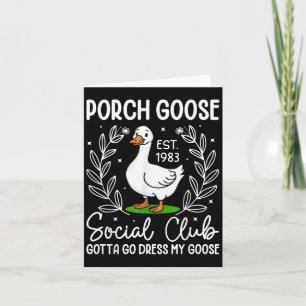 Cartão Clube Social Porch Goose Gotta Go Dress My Goose F