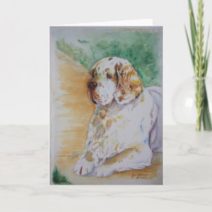 Cartão Clumber Spaniel - My Friend Greeting Card