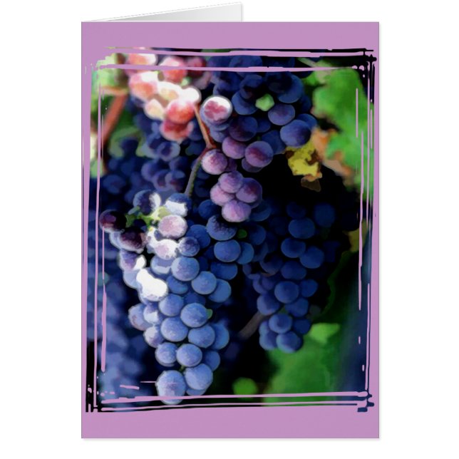 Cartão Cluster de Uvas Roxas (Frente)