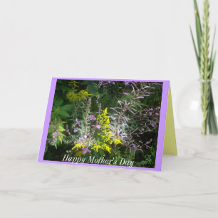 Cartão Cluster of Wildflowers Mother's Day Card